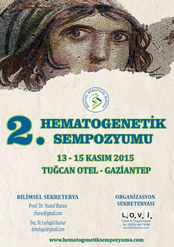 13 - 15 Kasım 2015 II.Hemato Genetik Sempozyumu 